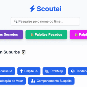 Instagram SaaS de Estatísticas de Futebol 99,3 mil seguidores